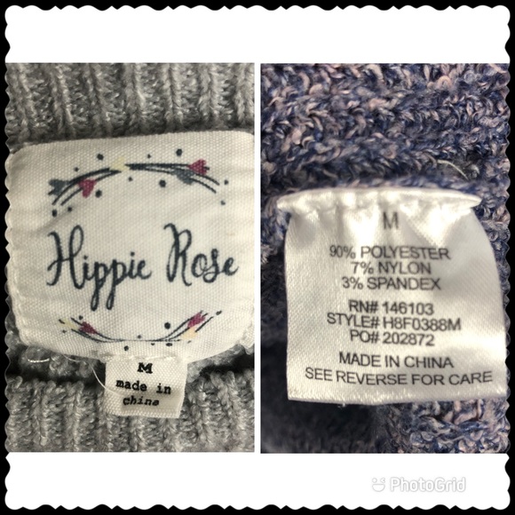 Hippie Rose Women’s Pullover Knit Sweater - Picture 3 of 3